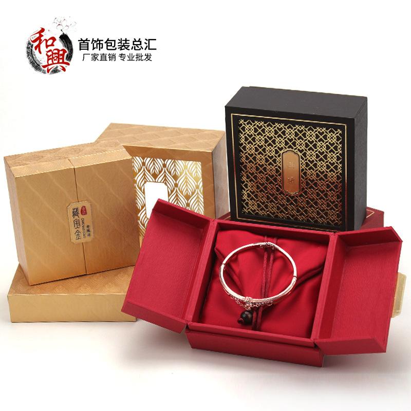 古法金手鐲盒 傳承珠寶與時光的木質藝術